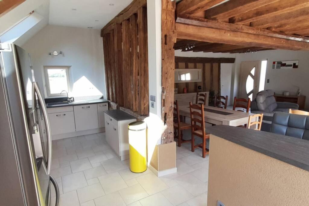 Maison En Colombage Renovee La Fontenelle  Bagian luar foto